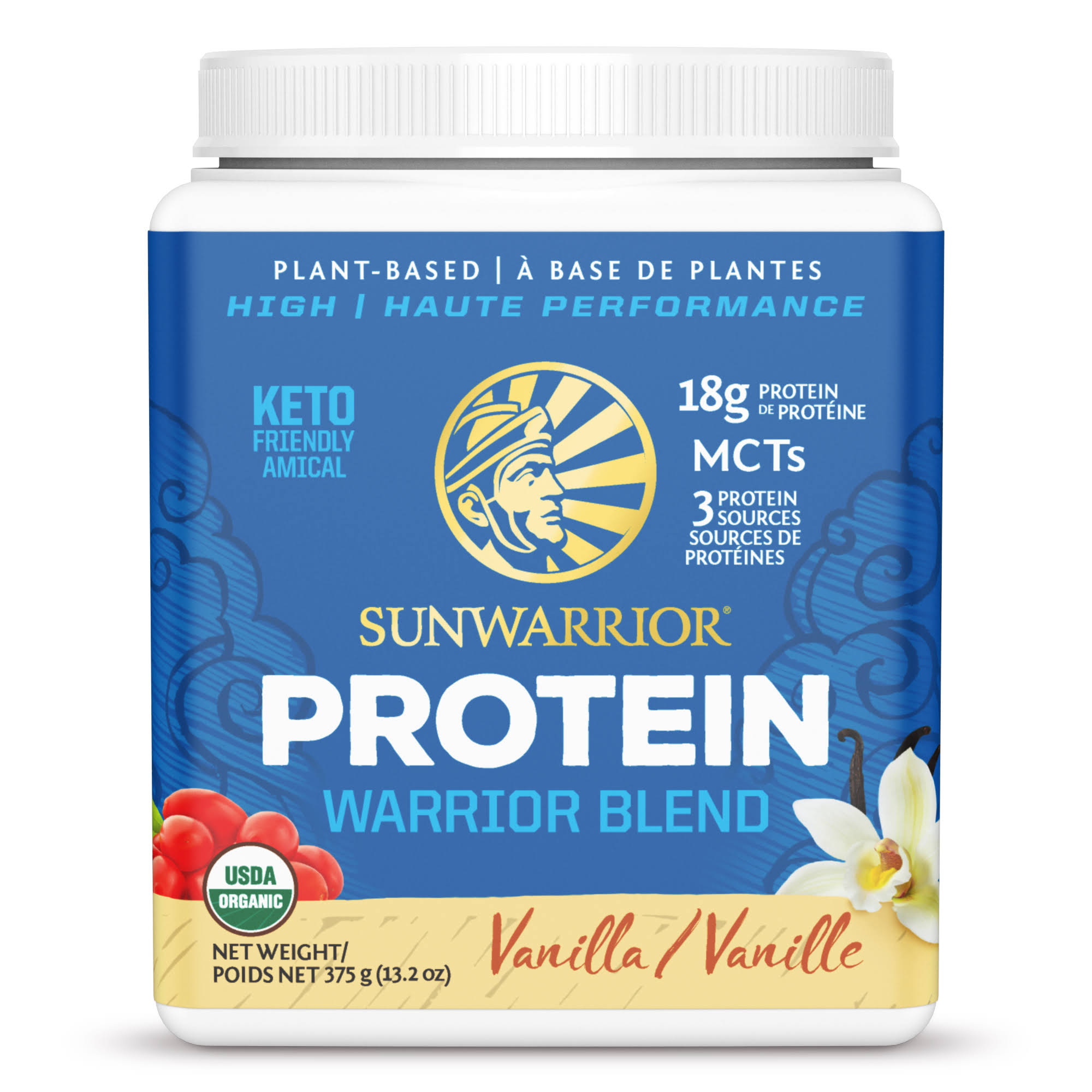 Sun Warrior Warrior Protein Blend - Vanilla, 1kg
