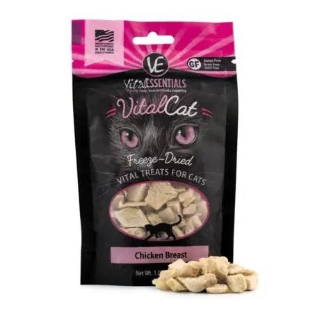 Vital Essentials VitalCat Chicken Breast Freeze-Dried Cat Treats, 1-oz