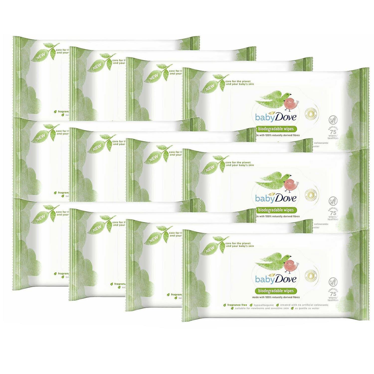 Dove Biodegradable Baby Wipes 75