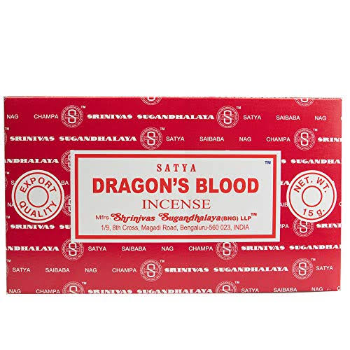 Dragons Blood Incense Sticks - Satya, 15g, 12pk