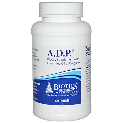 Biotics Research ADP with Emulsified Oil of Oregano, 120 Tablets