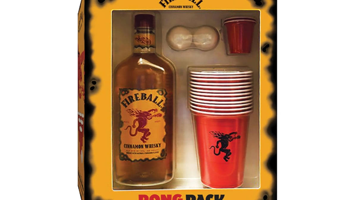 Fireball Cinnamon Whiskey Pong Pack 750ml