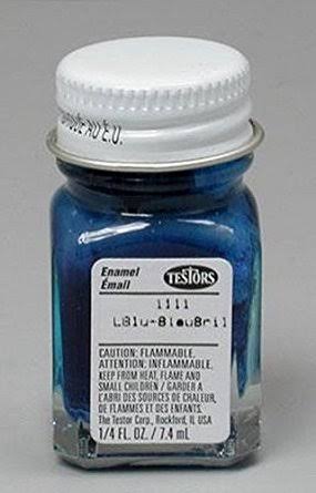 Testors Enamel Paint, Gloss Dark Blue, 1/4-Ounce