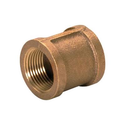 JMF Lead Free Threaded Reducing Coupling - Red Brass, 1/2" x 3/8"