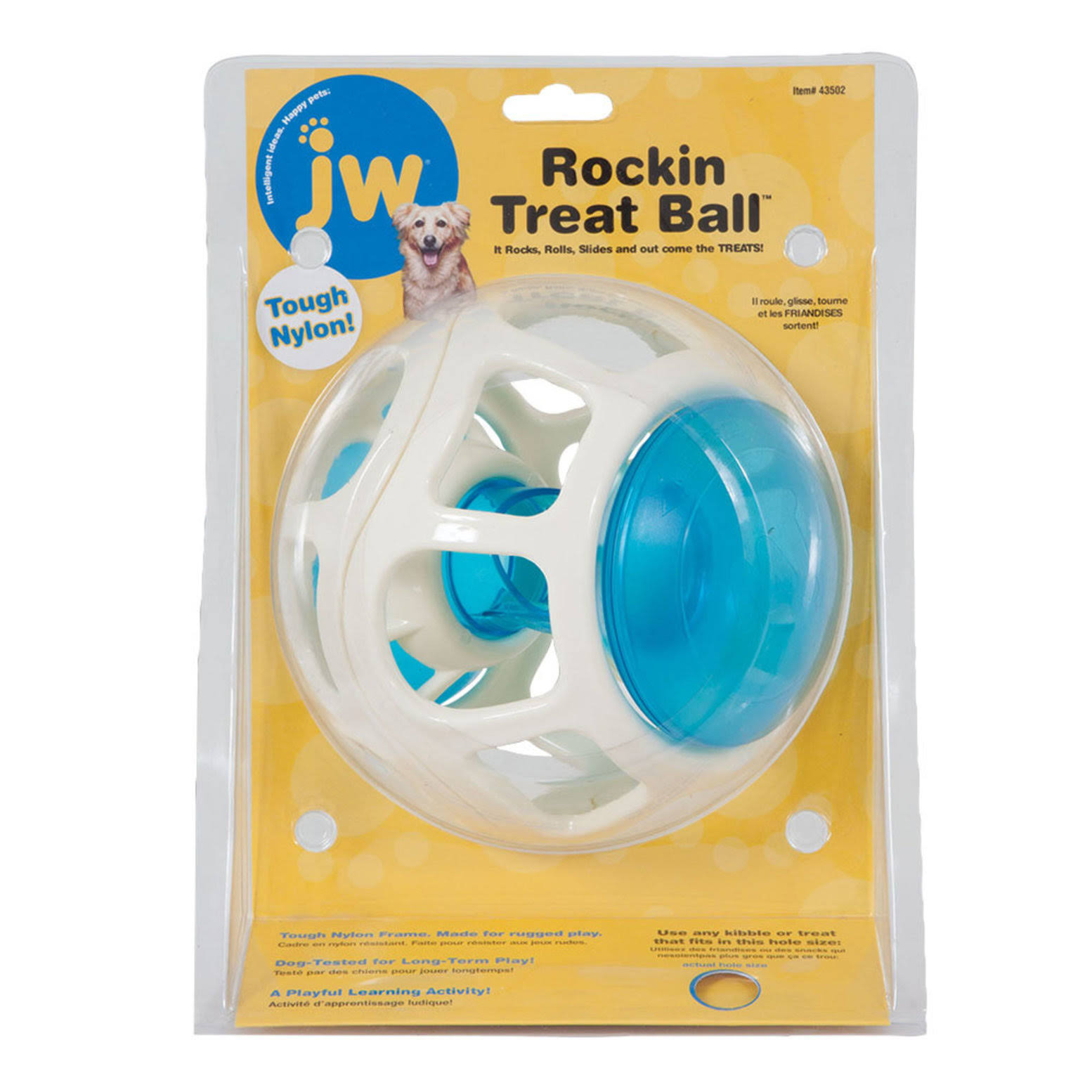 JW Pet Rockin Treat Ball Dog Toy