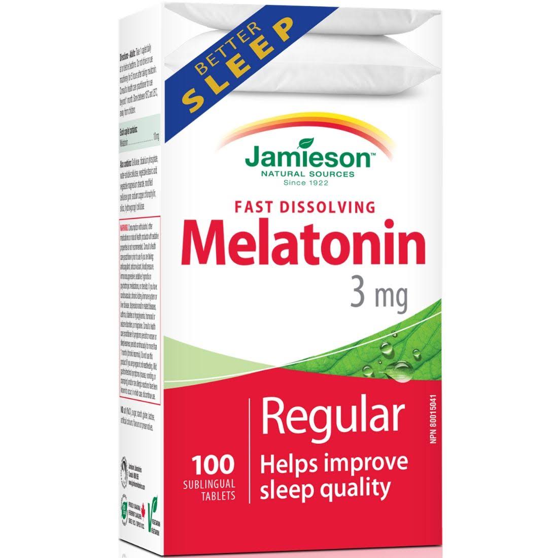 Jamieson Melatonin Sublingual Tablets - 100ct