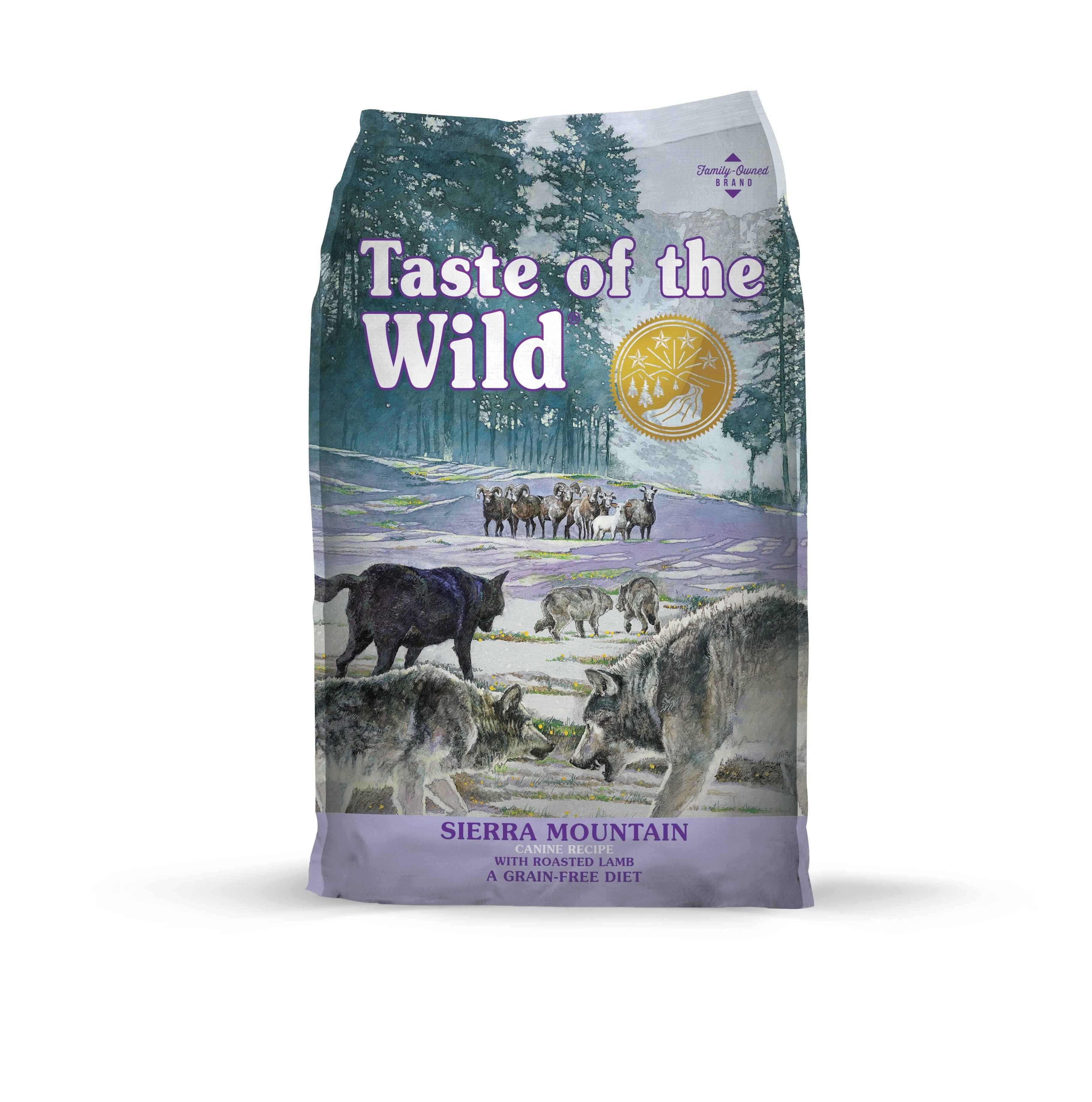 Taste of the Wild Sierra Mountain with Roasted Lamb Dog Food [28lb]