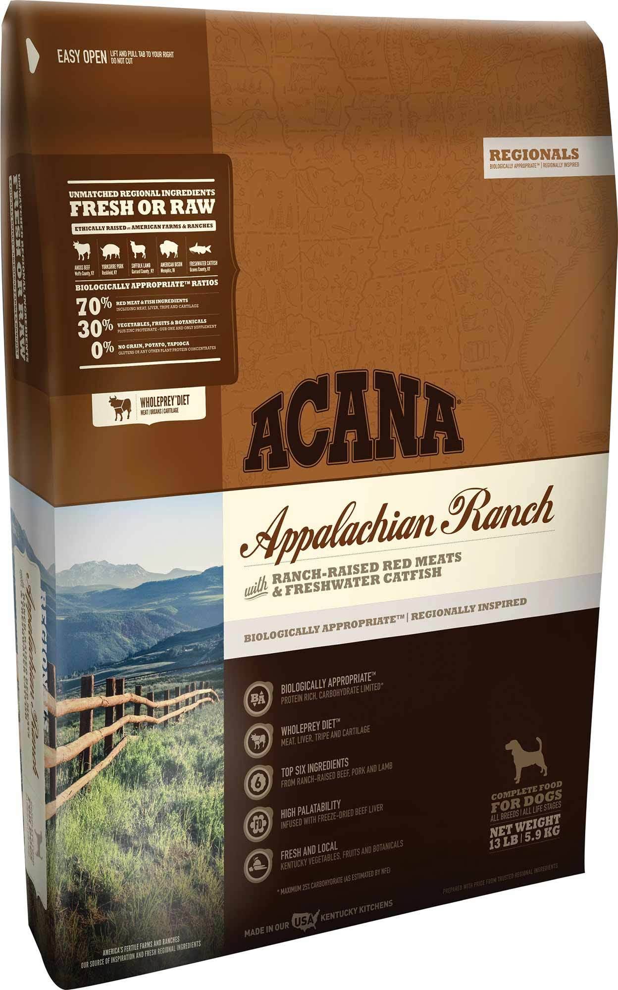 Acana Appalachian Ranch Dry Dog Food - 25lb
