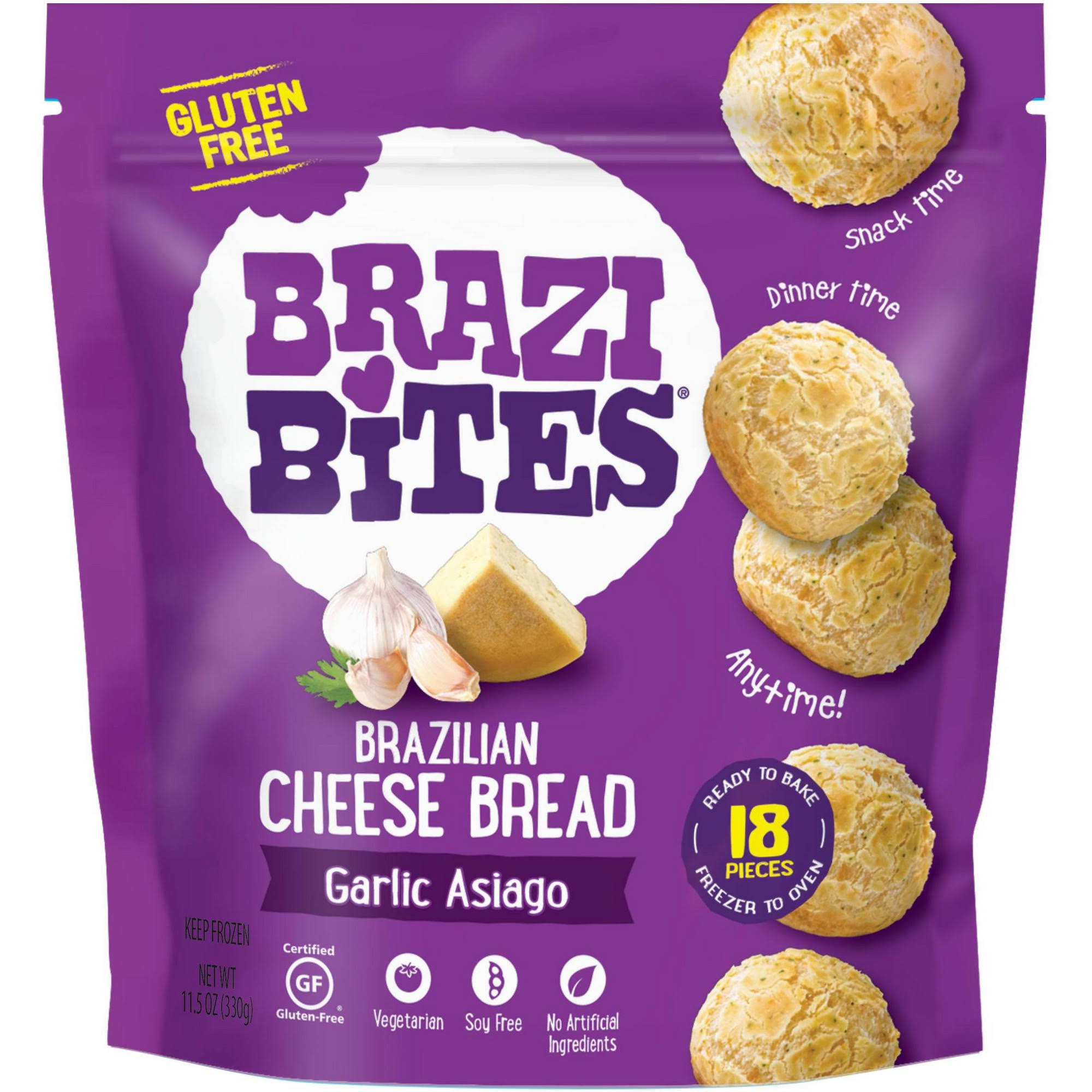 Brazi Bites: Cheese Bread Garlic Asiago, 11.5 Oz