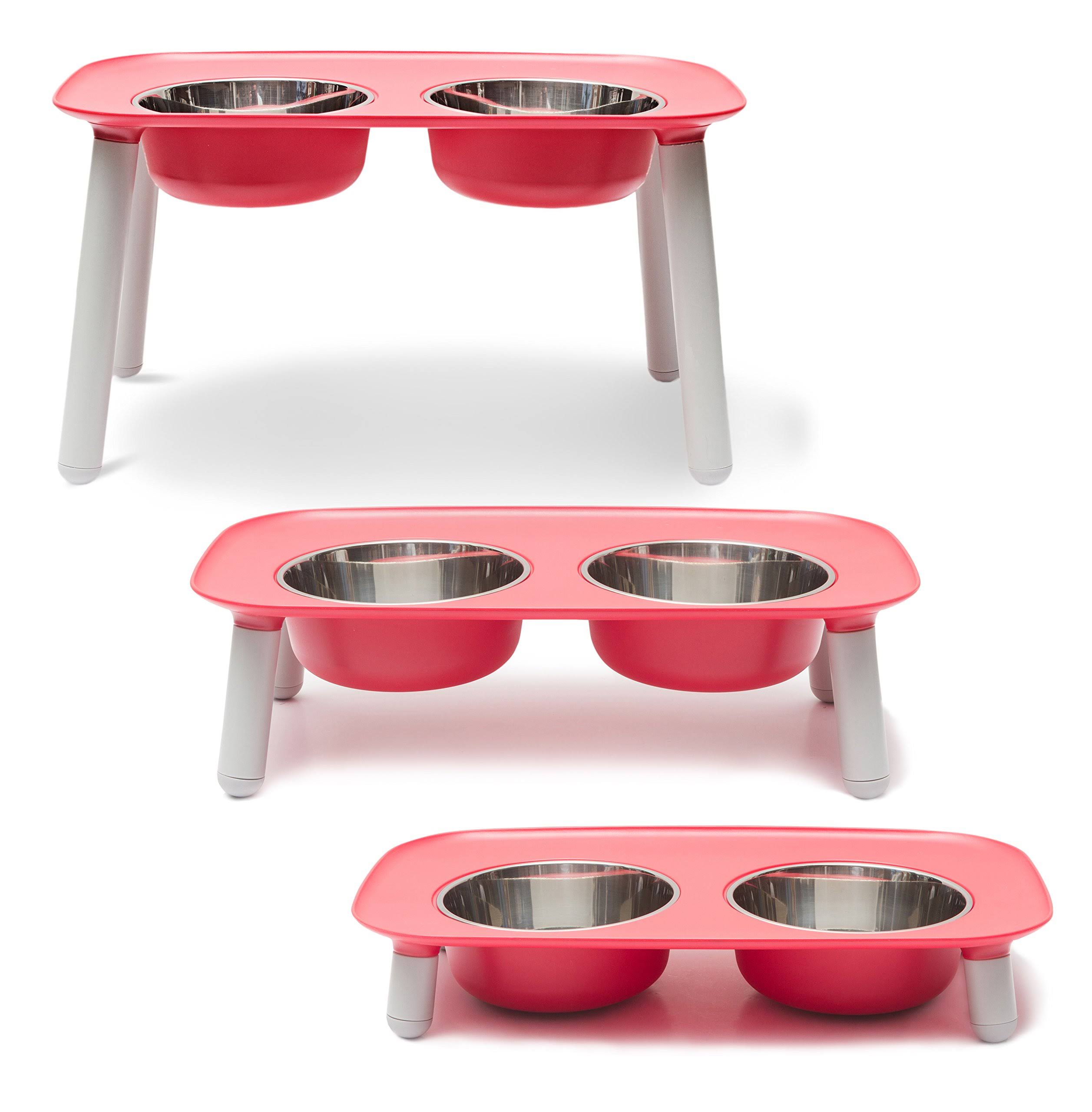 Messy Mutts Elevated Double Dog Feeder