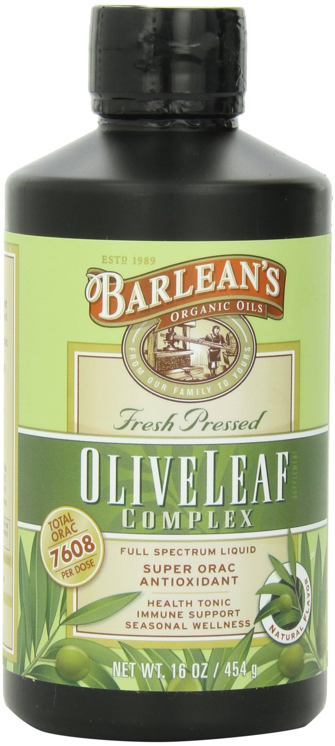 Barlean's Olive Leaf Complex Health Tonic Immune Support - Natural Flavor, 454g