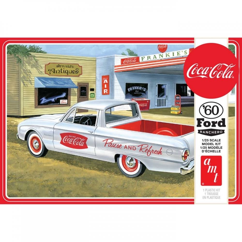 AMT 1/25 1960 Ford Ranchero w/Coke Chest (Coca-Cola) 2T Plastic Model Kit