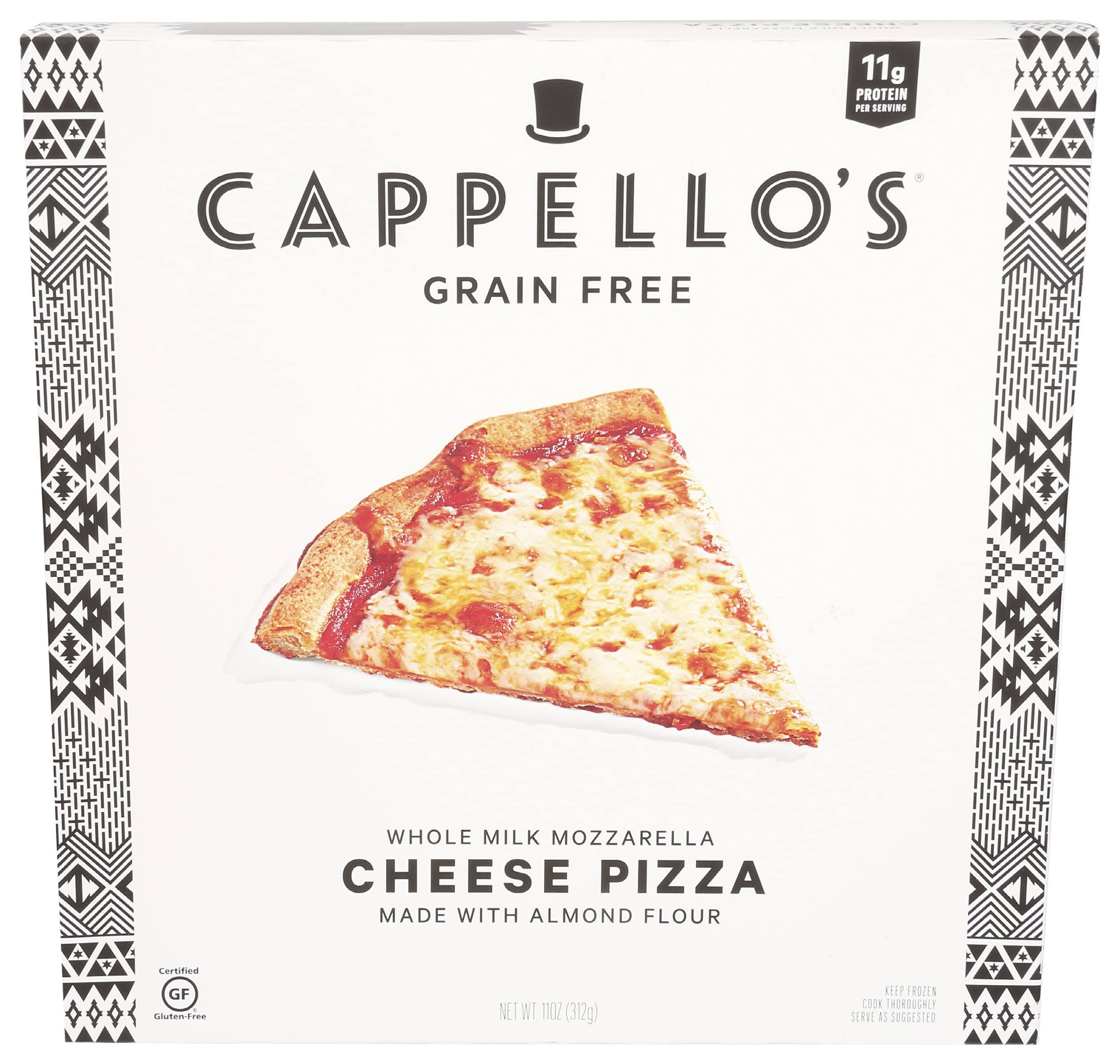 Cappellos Pizza, Grain Free, Cheese - 11 oz