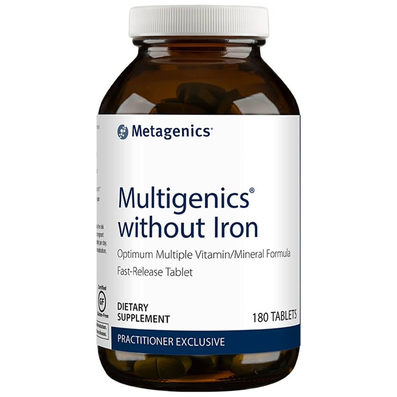 Metagenics Multigenics Intensive Care Without Iron - 180 Tablets