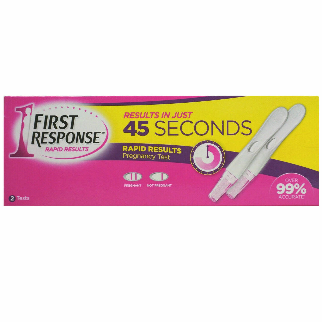 First Response Rapid Results Pregnancy Test, Pack of 2
