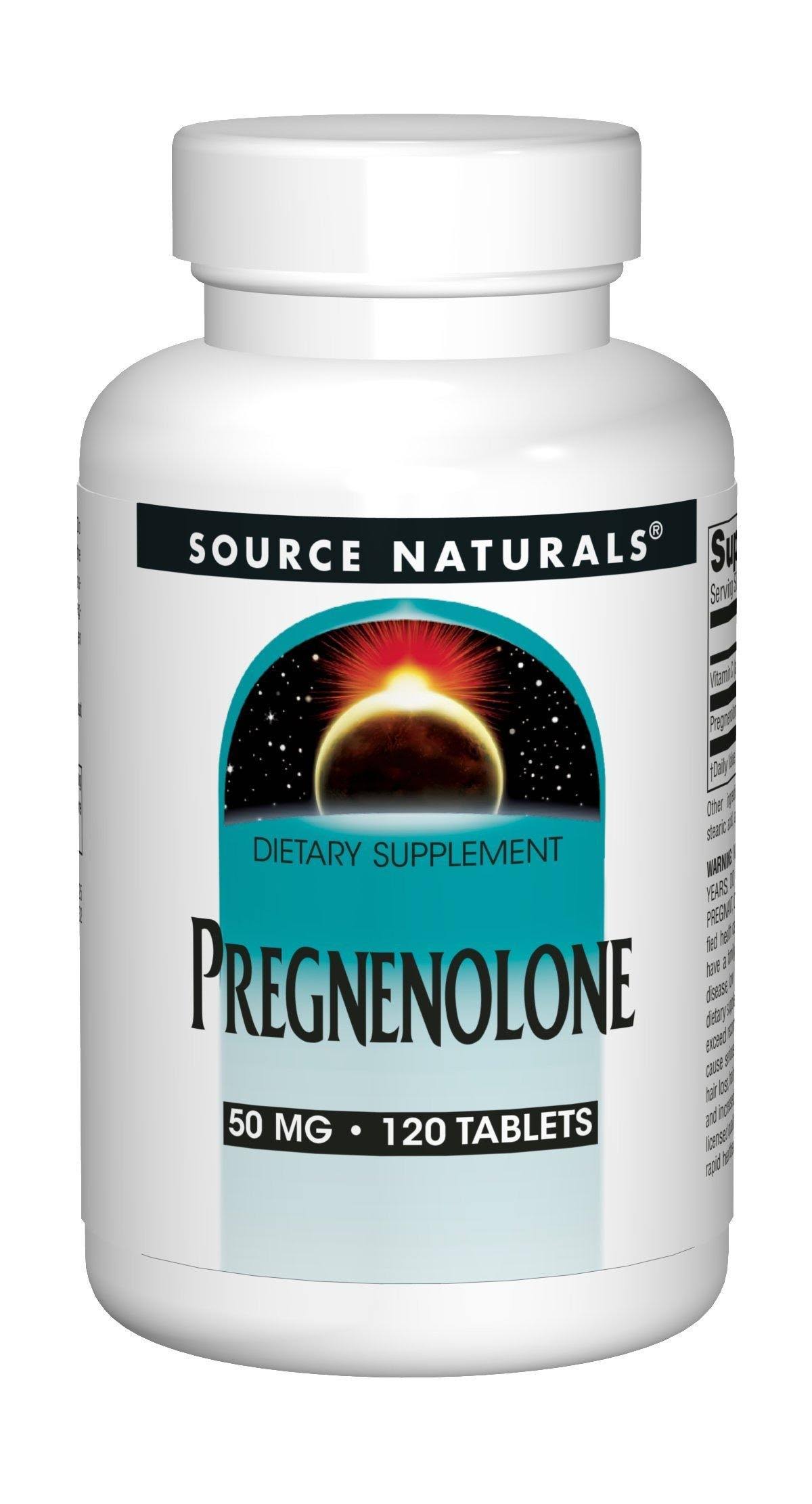 Source Naturals Pregnenolone Supplement - 50mg, 120 Tablets