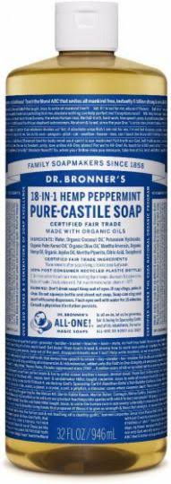 Bronners Liquid Soap - Peppermint, 946ml