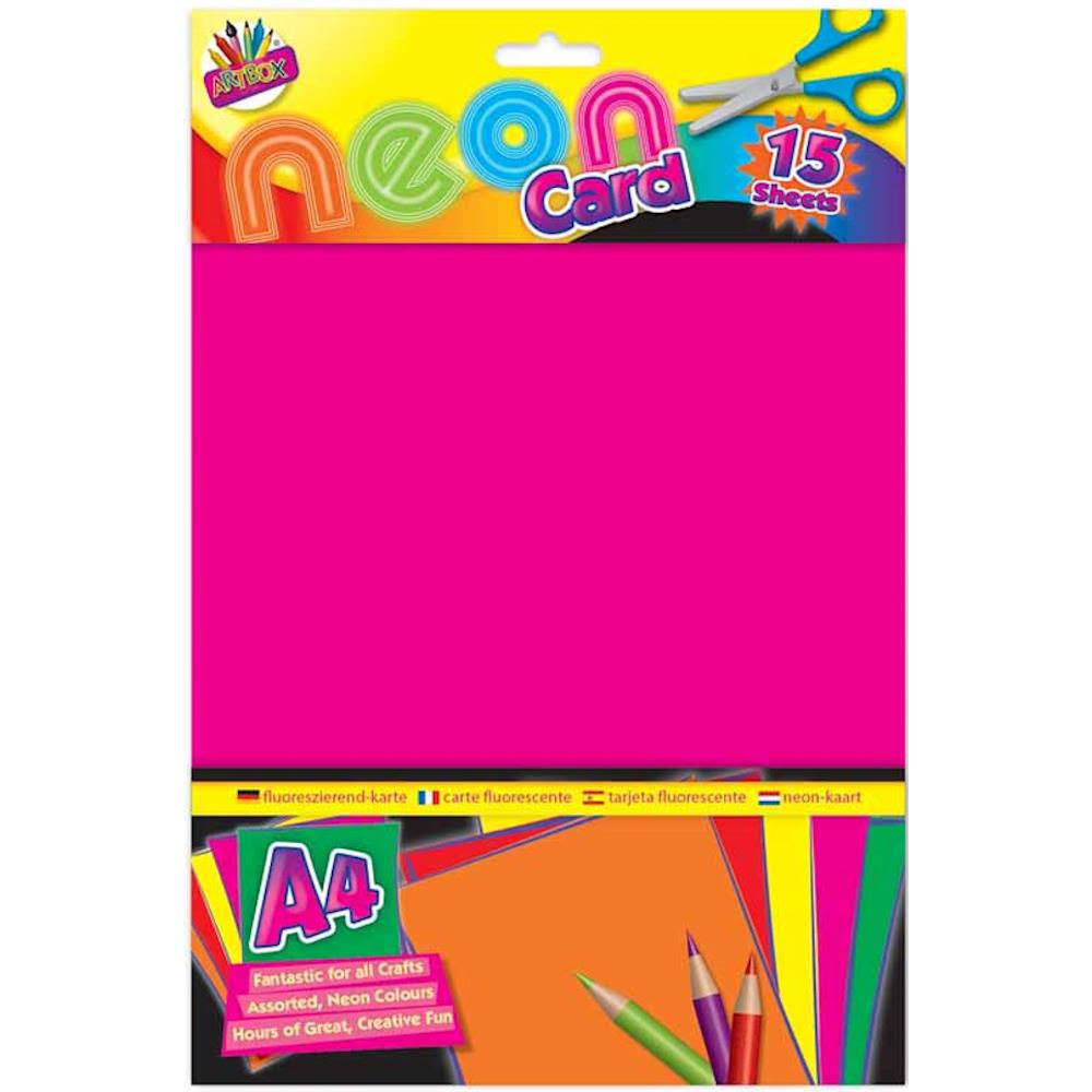 A4 Neon Card - 15 Sheets