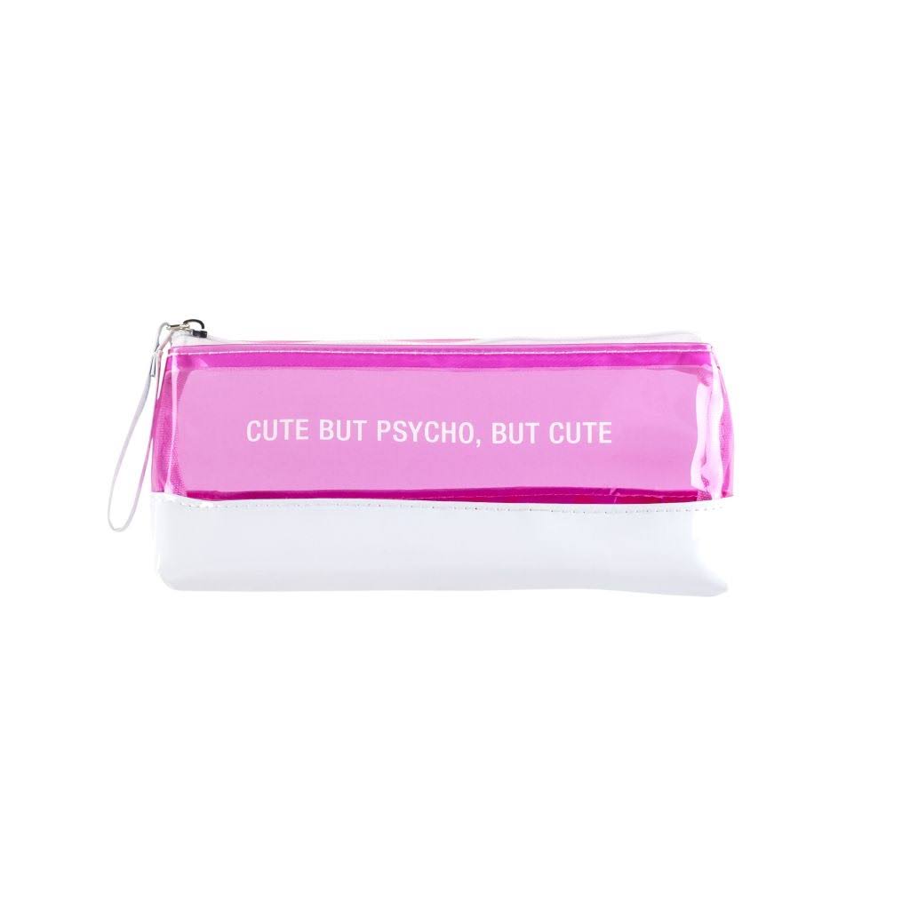 About Face Designs Vinyl Cosmetic and Pencil Bag - Cute