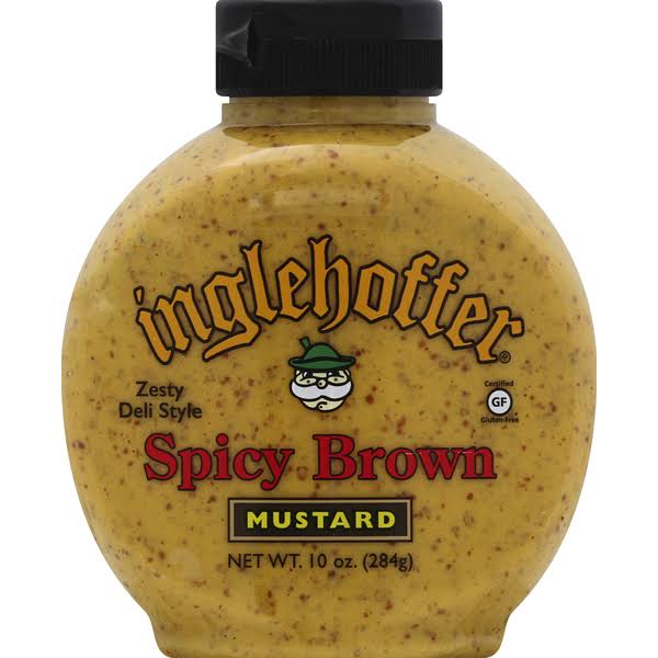 Inglehoffer Mustard, Spicy Brown, Zesty Deli Style - 10 oz