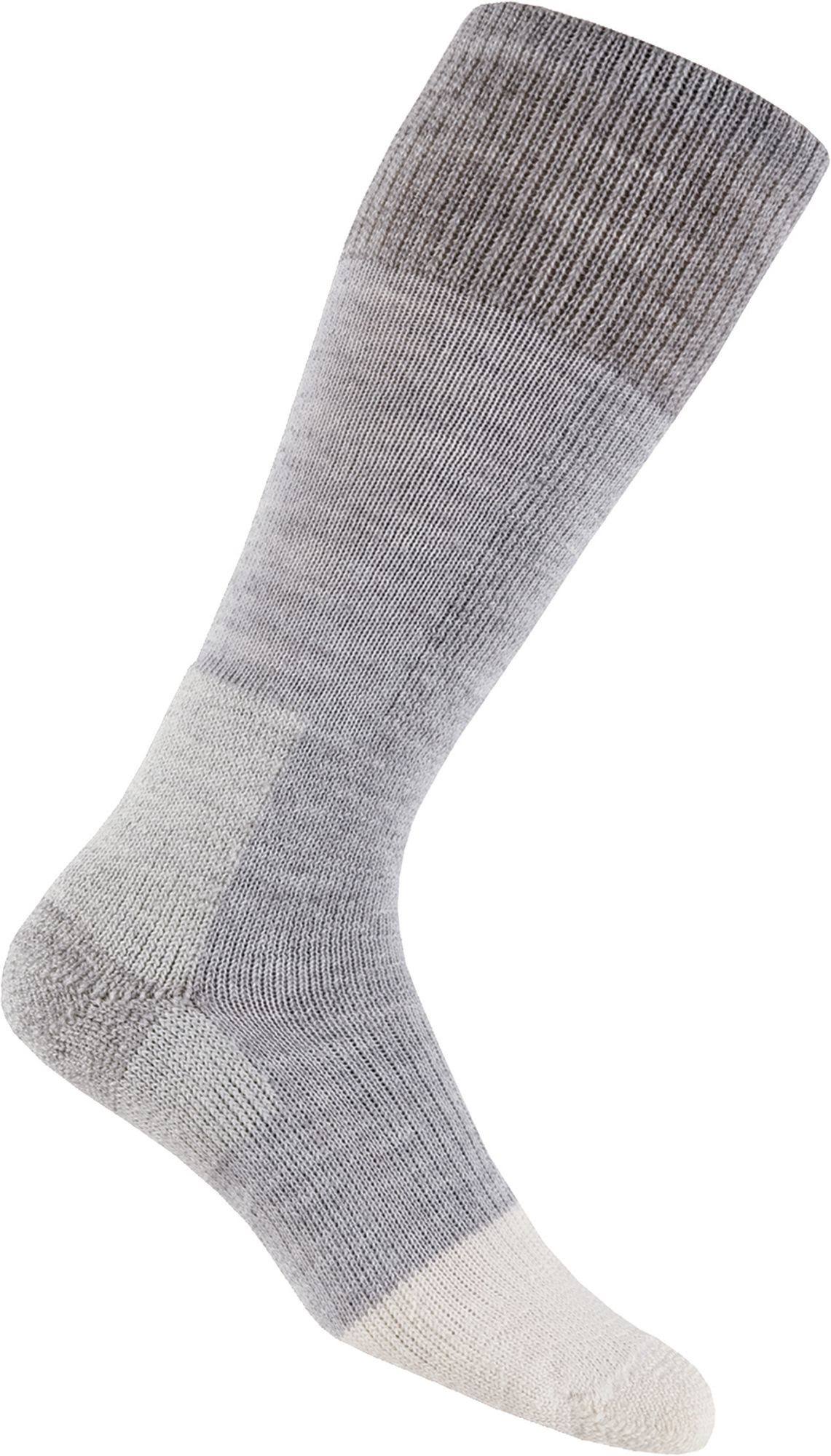 Thorlos Extreme Cold Maximum Cushion Over-Calf Socks, Light Grey, X-Large