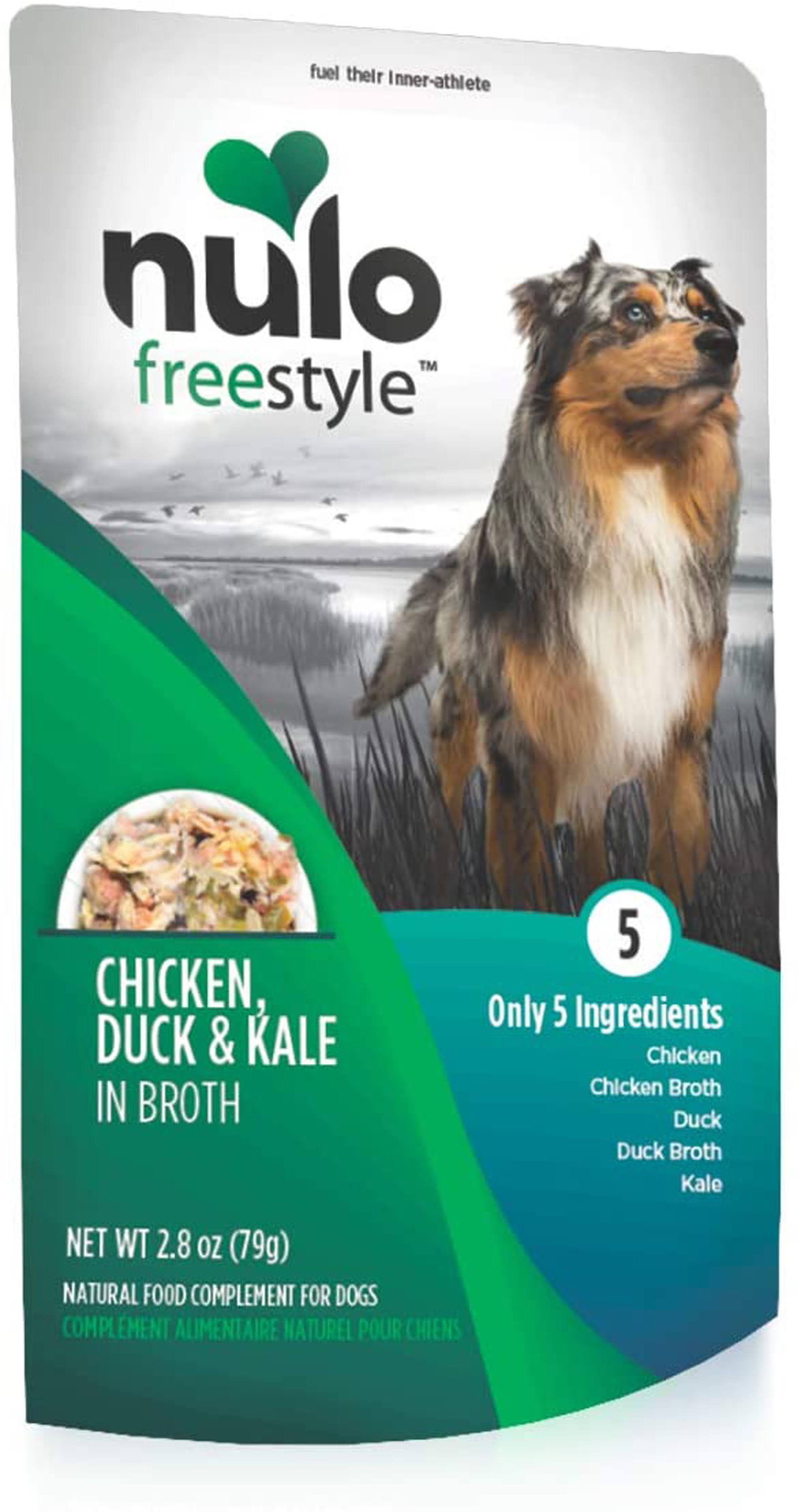 Nulo Freestyle Chicken, Duck, & Kale in Broth Dog Food 2.8 oz