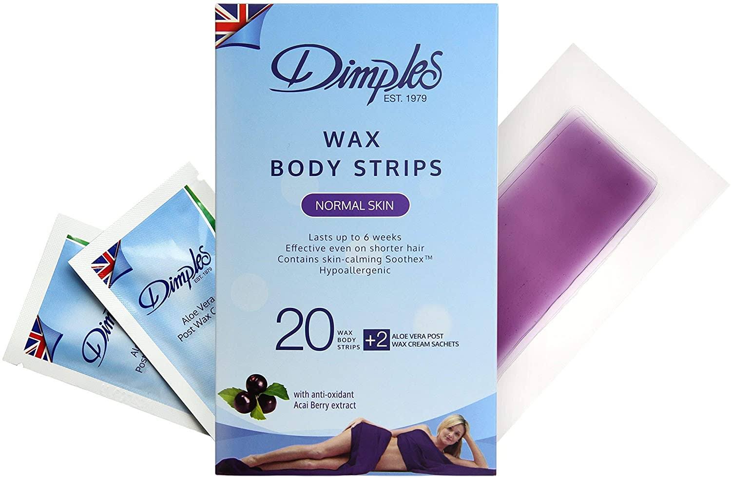 Dimples Hypo-Allergenic Wax Body Strips
