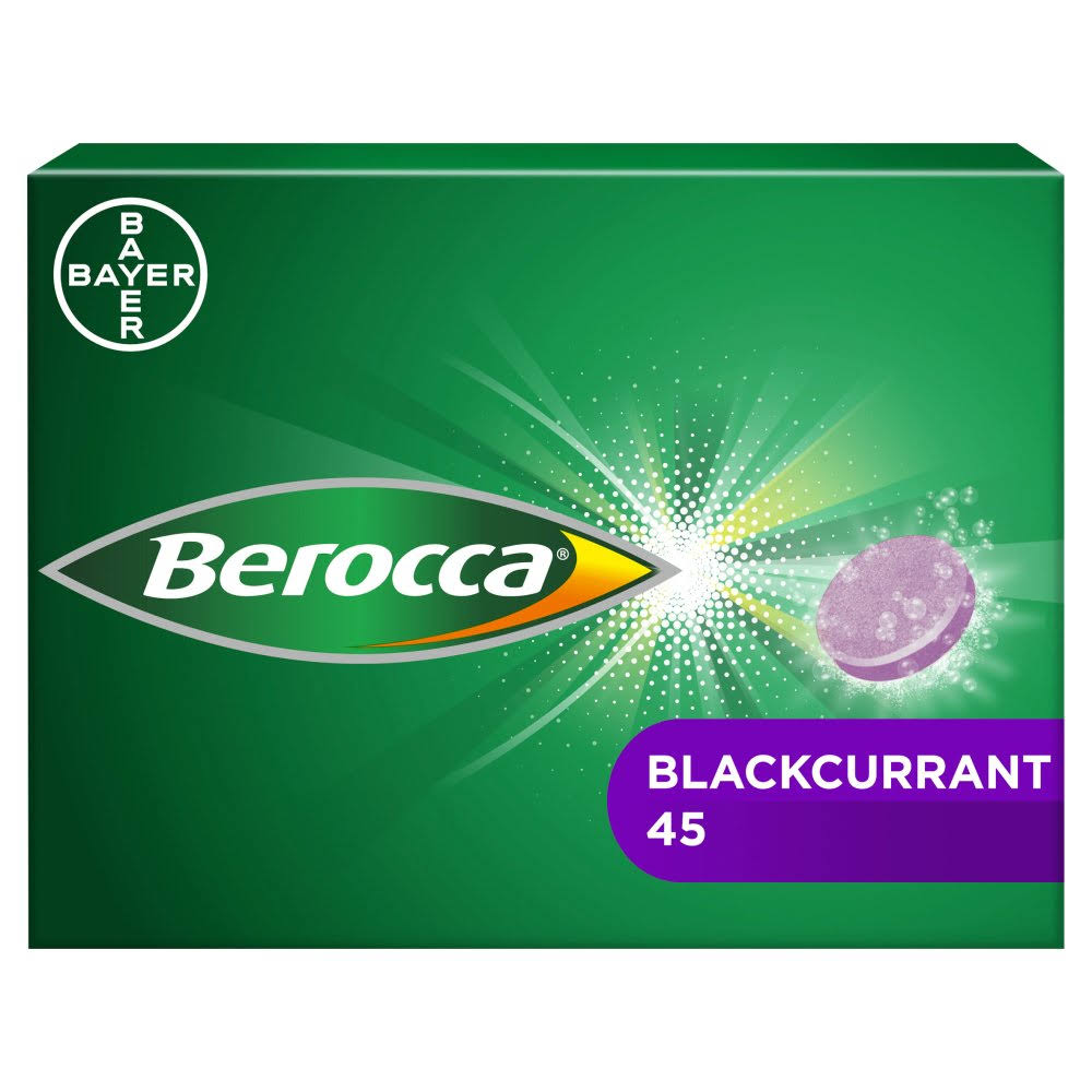 Berocca Effervescent Tablets - Blackcurrant, x45