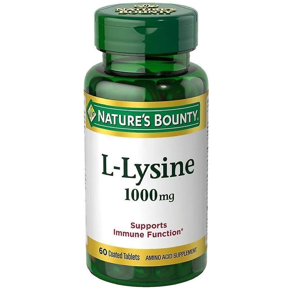 Nature's Bounty L-Lysine Supplement - 100mg, 60 Tabs