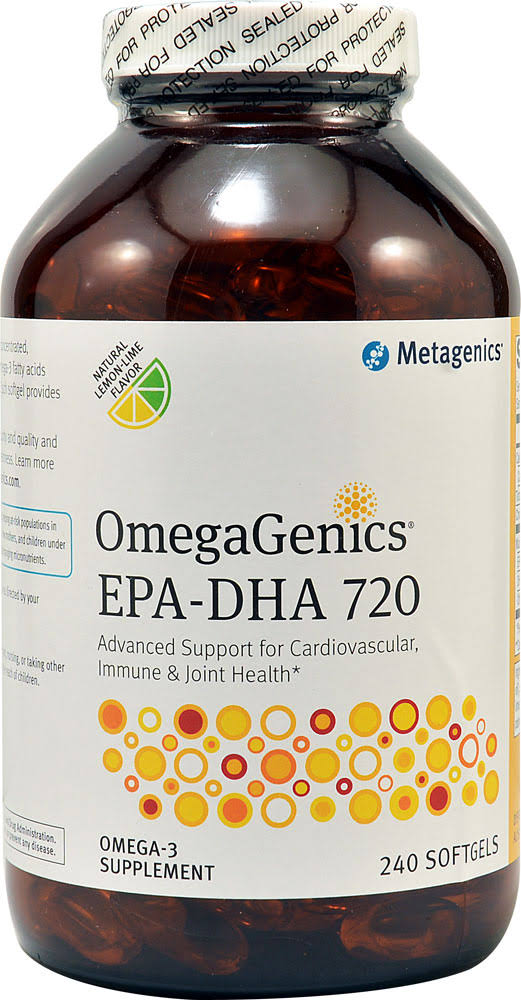 Metagenics OmegaGenics EPA DHA 720 Omega 3 Supplement - 240ct
