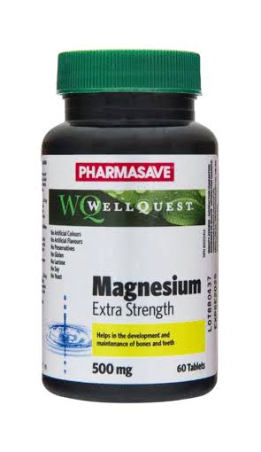 PHARMASAVE WELLQUEST MAGNESIUM 500MG TABLETS 60S