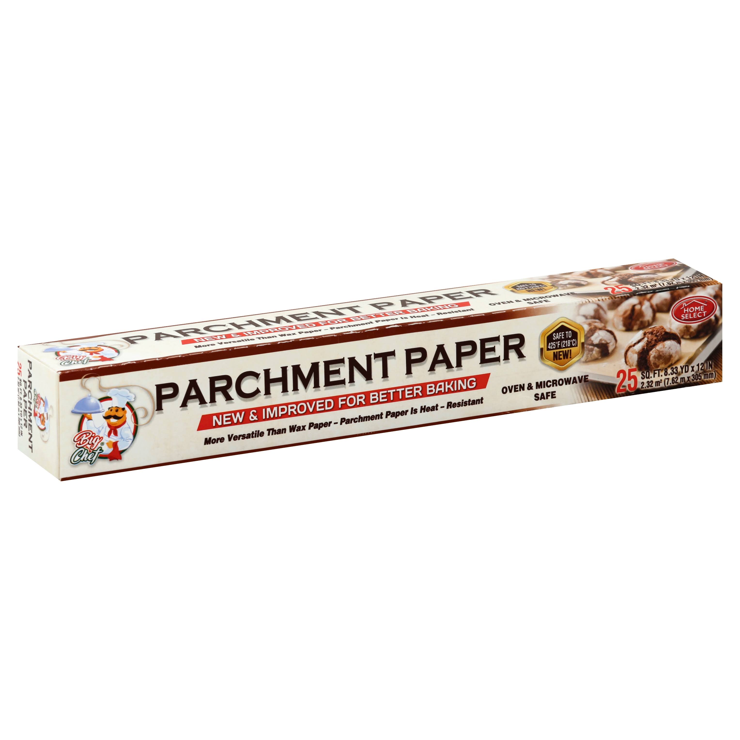 Big Chef Parchment Wax Paper - 25sq'