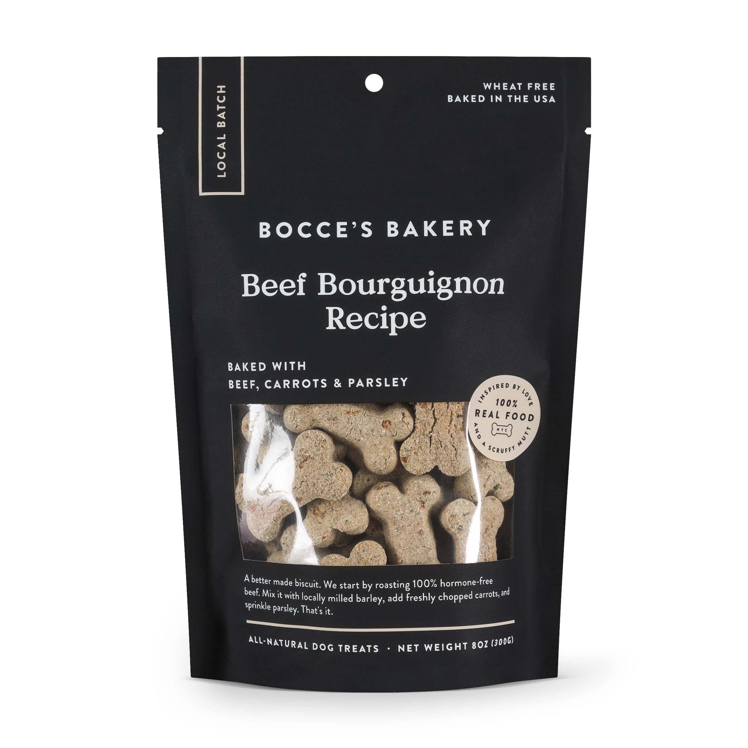 Bocce's Bakery Dog Beef Bourguignon Biscuits 8 oz