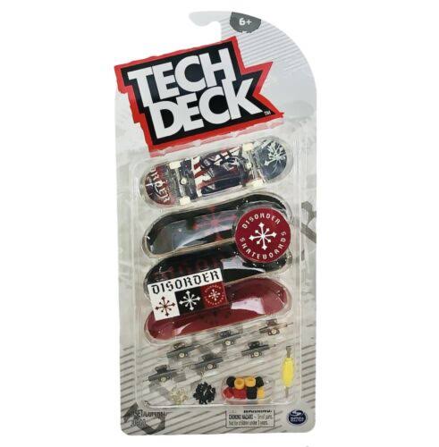 Tech Deck, Ultra DLX Fingerboard 4-Pack, Disorder Skateboards