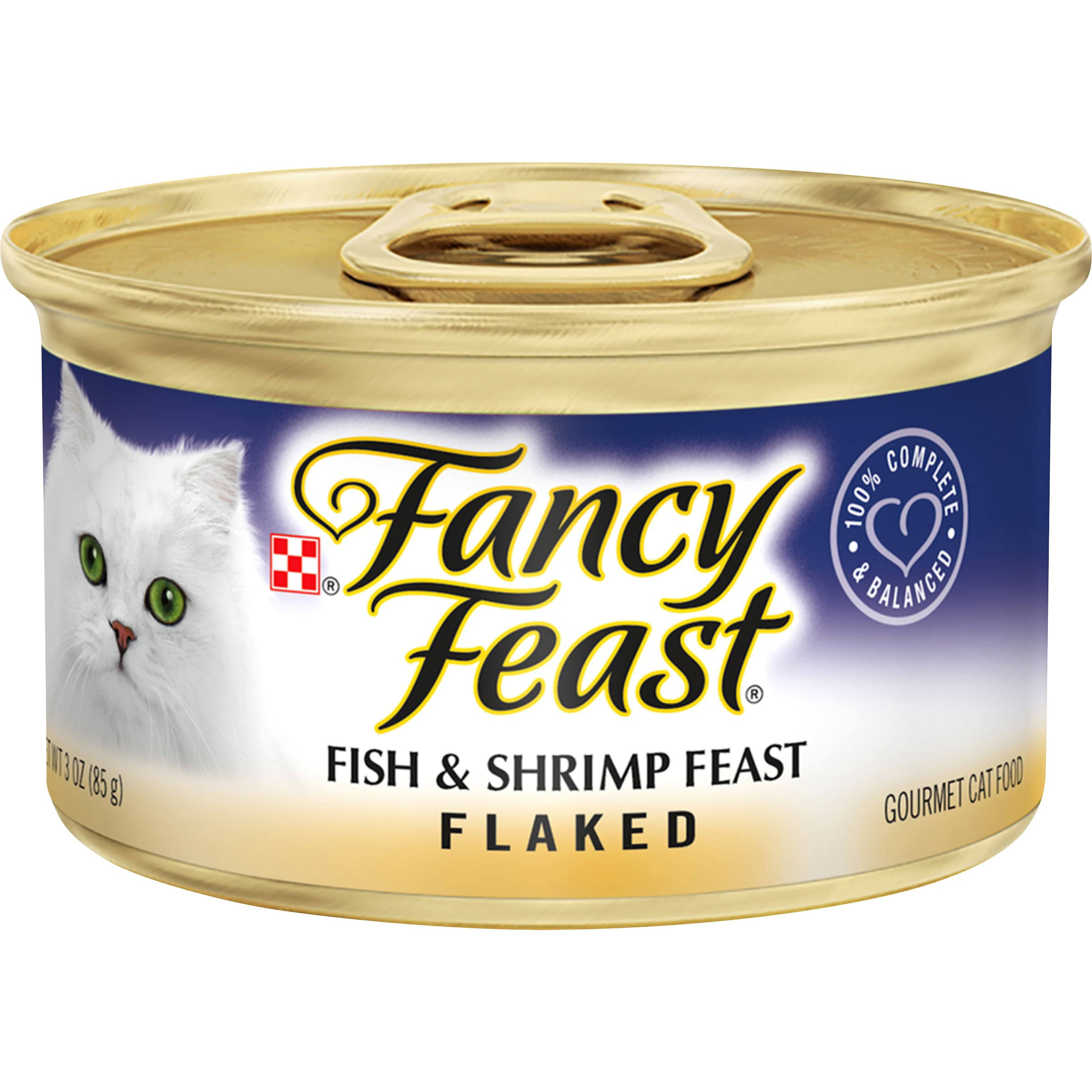 Fancy Feast Flaked Fish & Shrimp Feast Gourmet Cat Food - 3 oz
