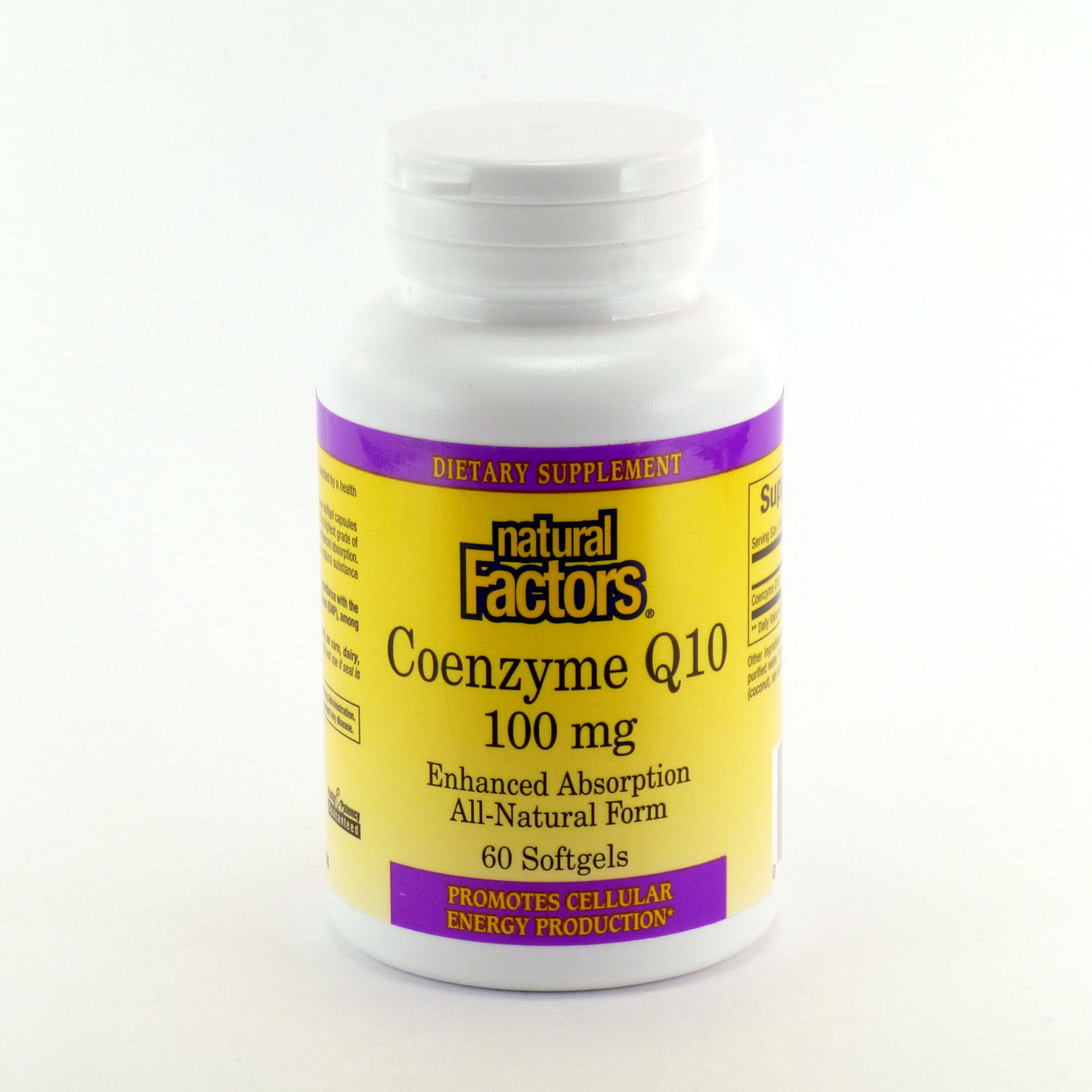 Natural Factors Coenzyme Q10 Supplement - 100mg, 60 Softgels