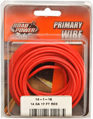 Coleman Cable 14-Gauge Automotive Copper Wire - Red, 17'