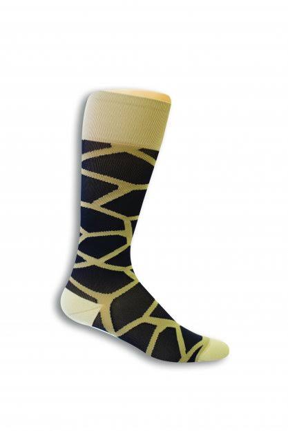 Compression Socks Women Medical - Giraffe - Beige/Black Size: Wb-Rcm Strength:20-30 Mmhg