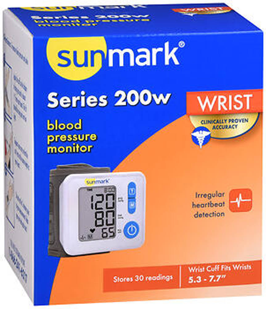 Sunmark Blood Pressure Monitor Series 200W Wrist - Each