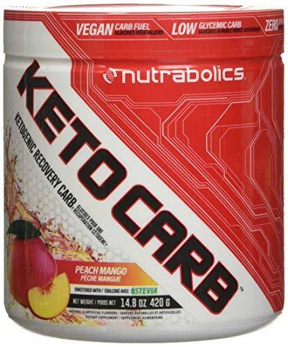 Nutrabolics Keto Carb Low Glycemic Super Carb Peach Mango, 420 G