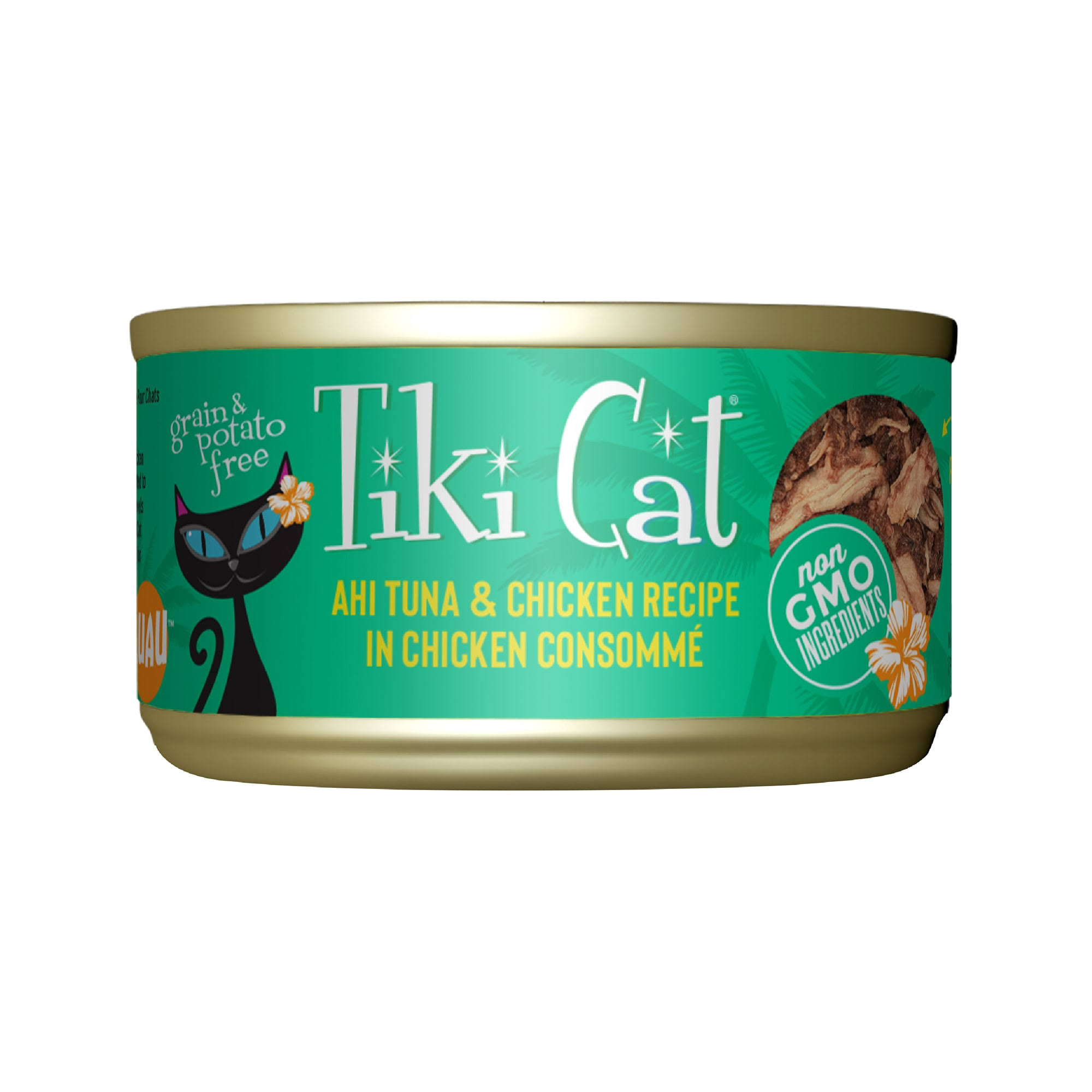 Tiki Cat Hookena Luau Ahi Tuna & Chicken Wet Cat Food 2.8 oz
