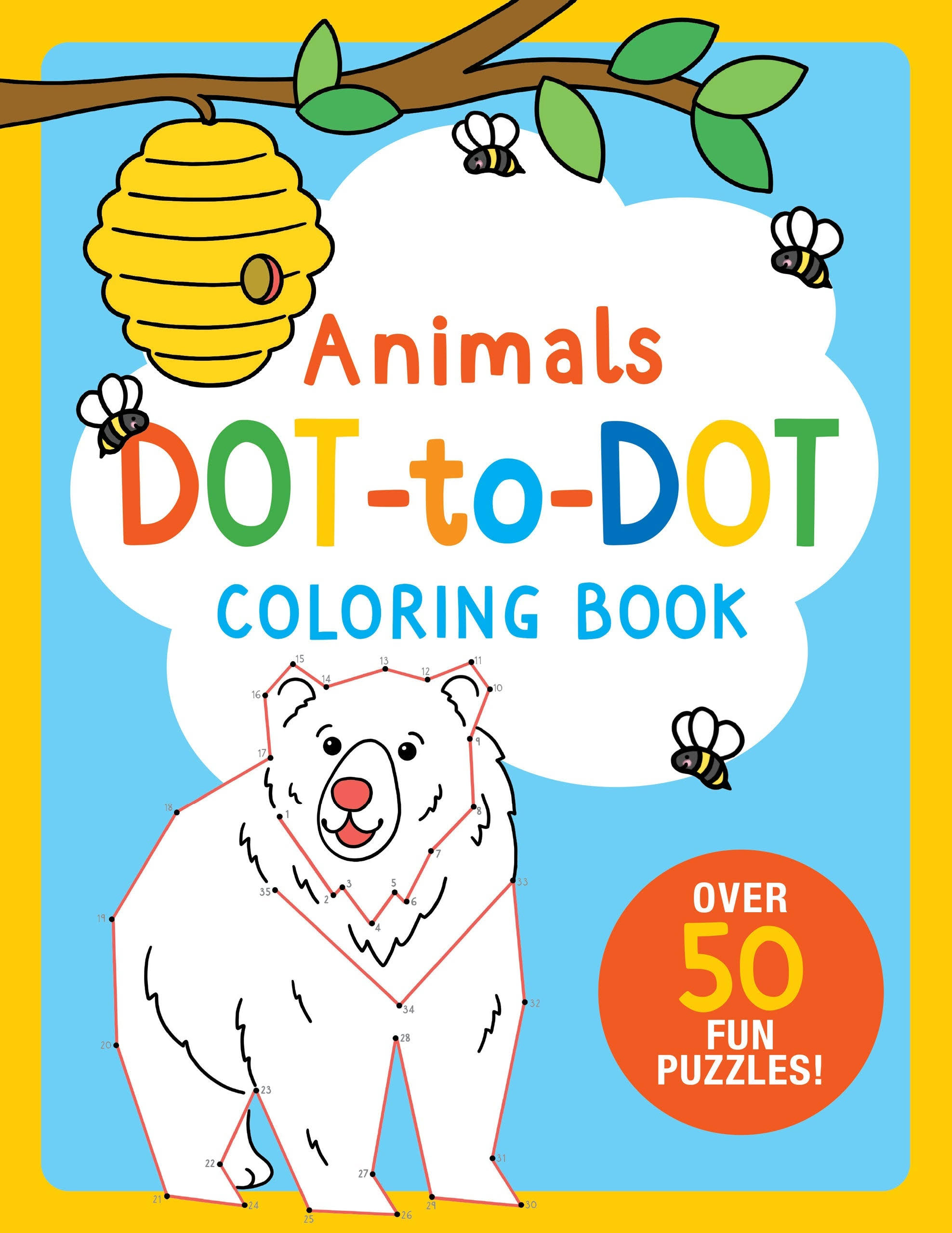 Peter Pauper Press Animals Dot to Dot Coloring Book