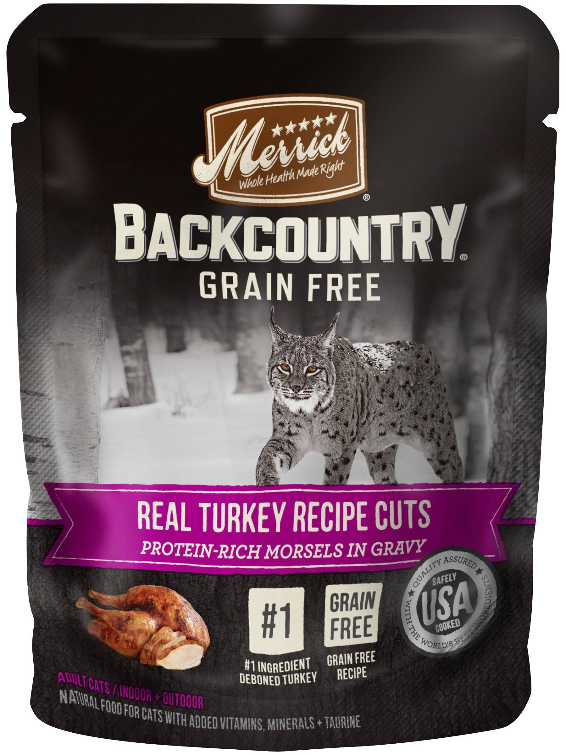 Merrick Backcountry Real Cuts Cat Food Turkey 3 oz