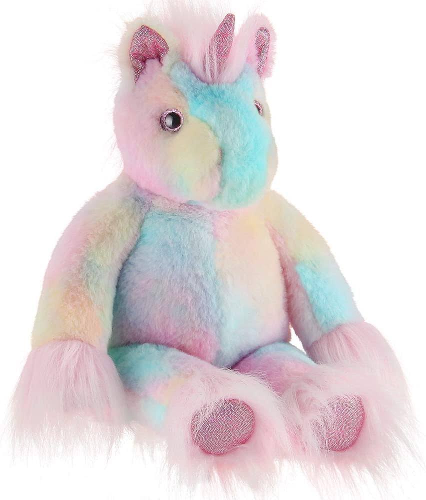 Bearington Dazzler Plush Unicorn Stuffed Animal, 15 Inches