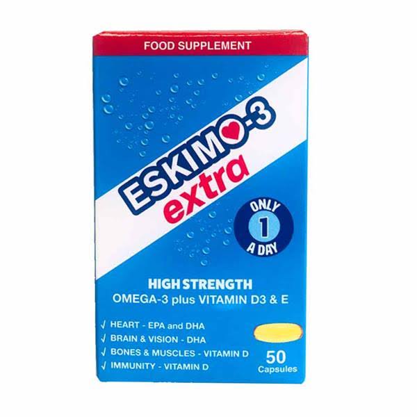 Eskimo Extra with Vitamin D3 50 Capsules