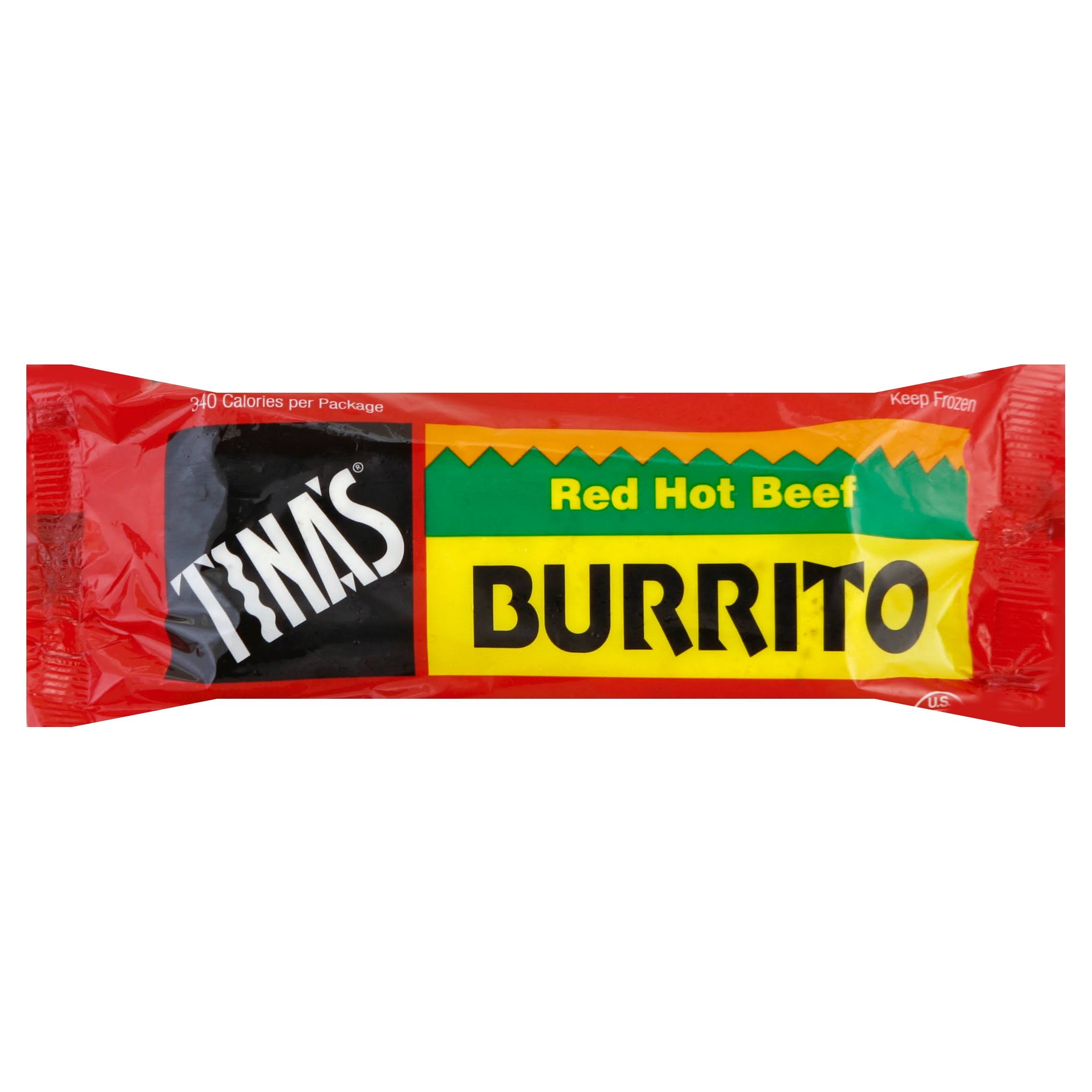 Tina's Burrito - Red Hot Beef, 4oz