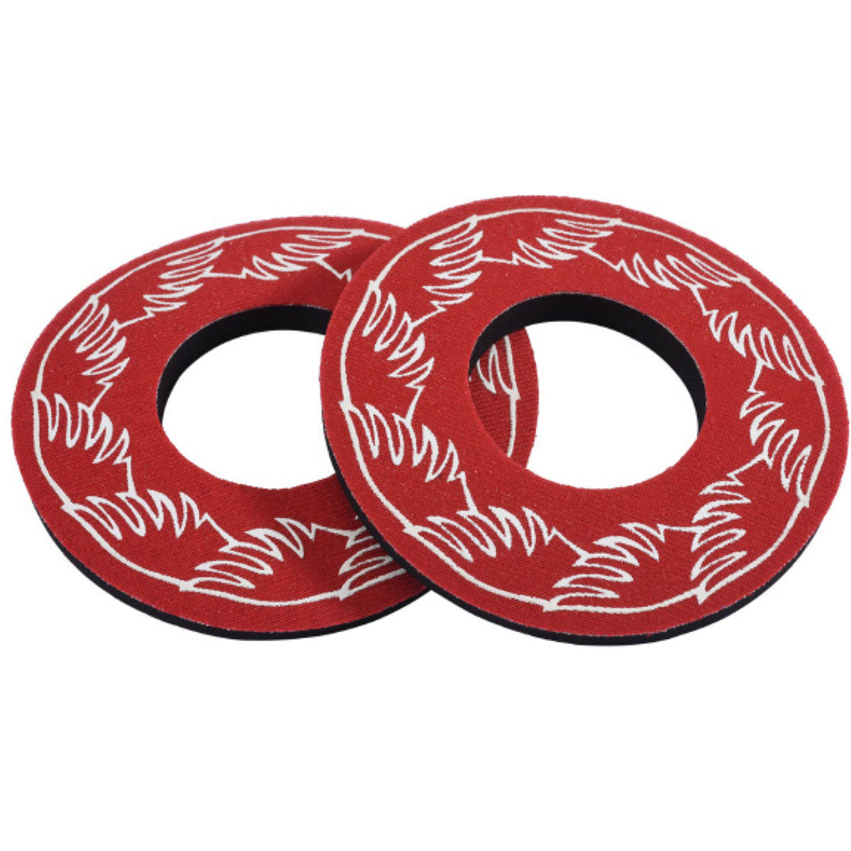 Se Racing Wing BMX Grip Donuts - Red, Pair
