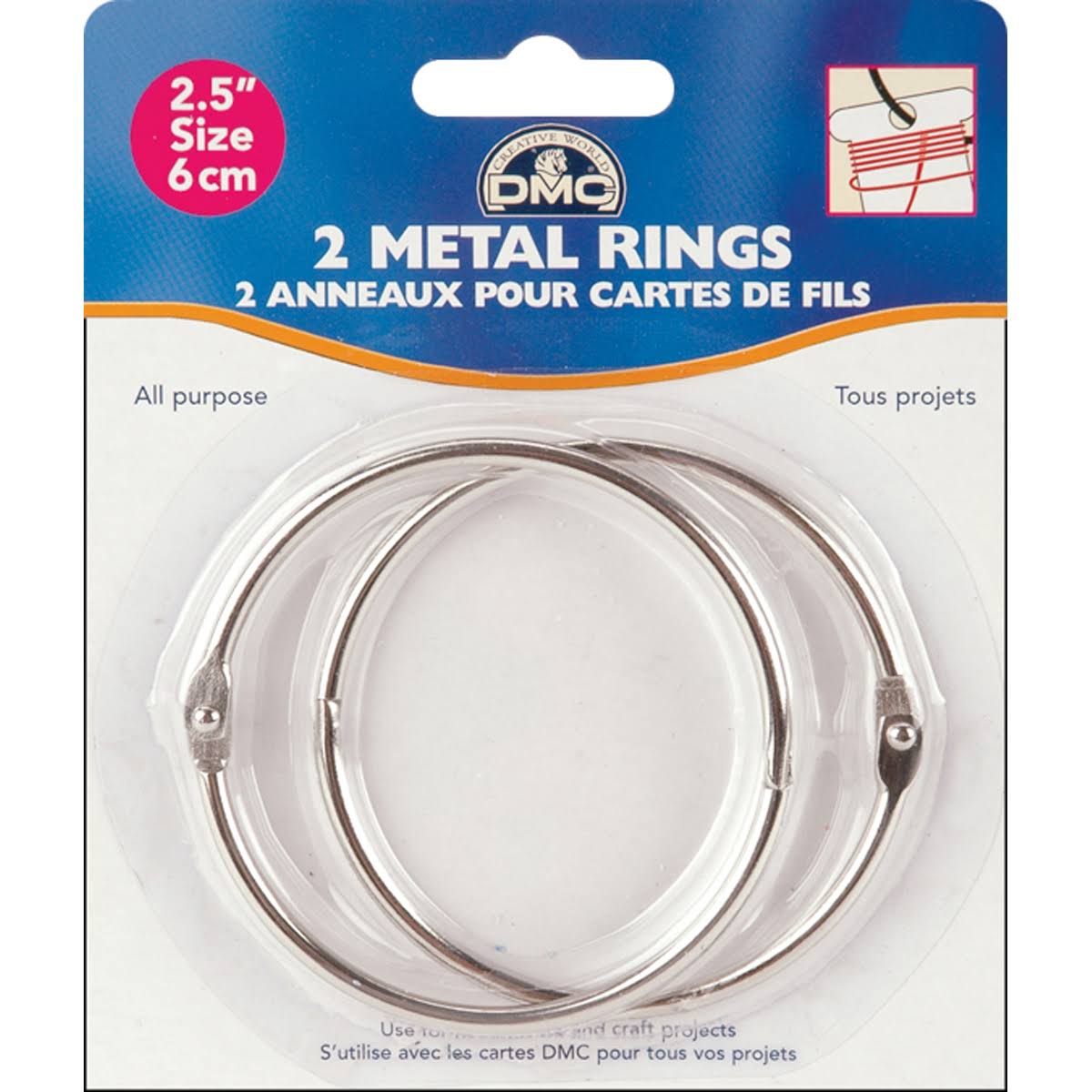 Dmc Metal Rings - 2-1/2", 2 Metal Rings