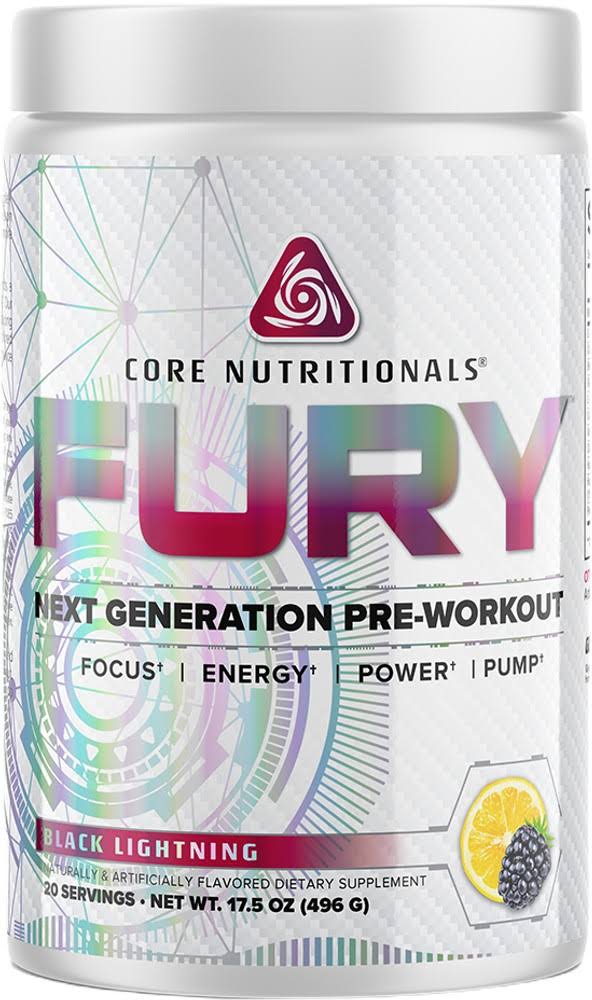 Core Nutritionals Fury - 20 Servings Black Lightning