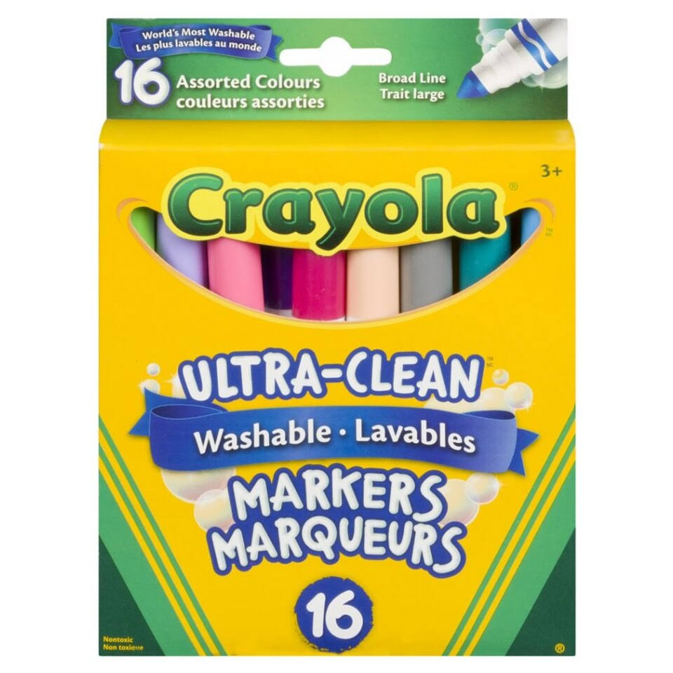 Crayola Washable Broad Line Markers - 16ct